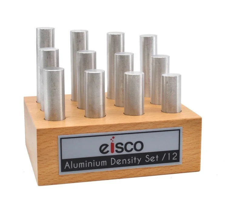 Aluminium Density Set - 12 Cylindrical - Different Lengths