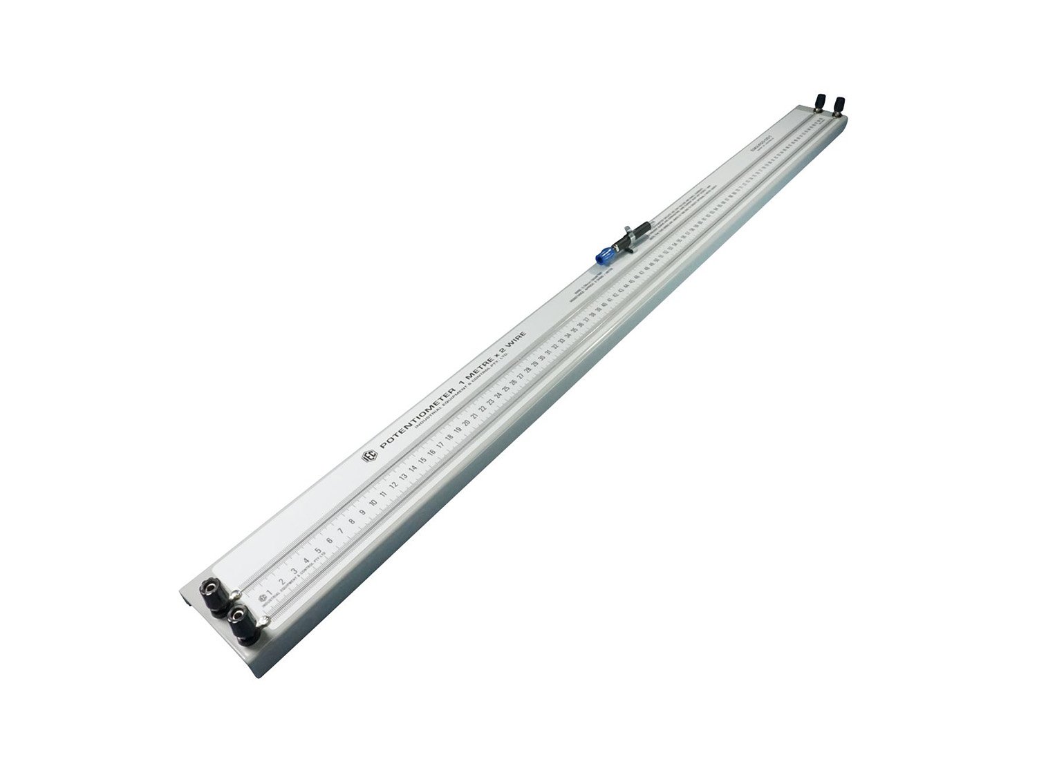 Potentiometer - Slide Wire Type - 2 Wires - 1m Long on Aluminium Base