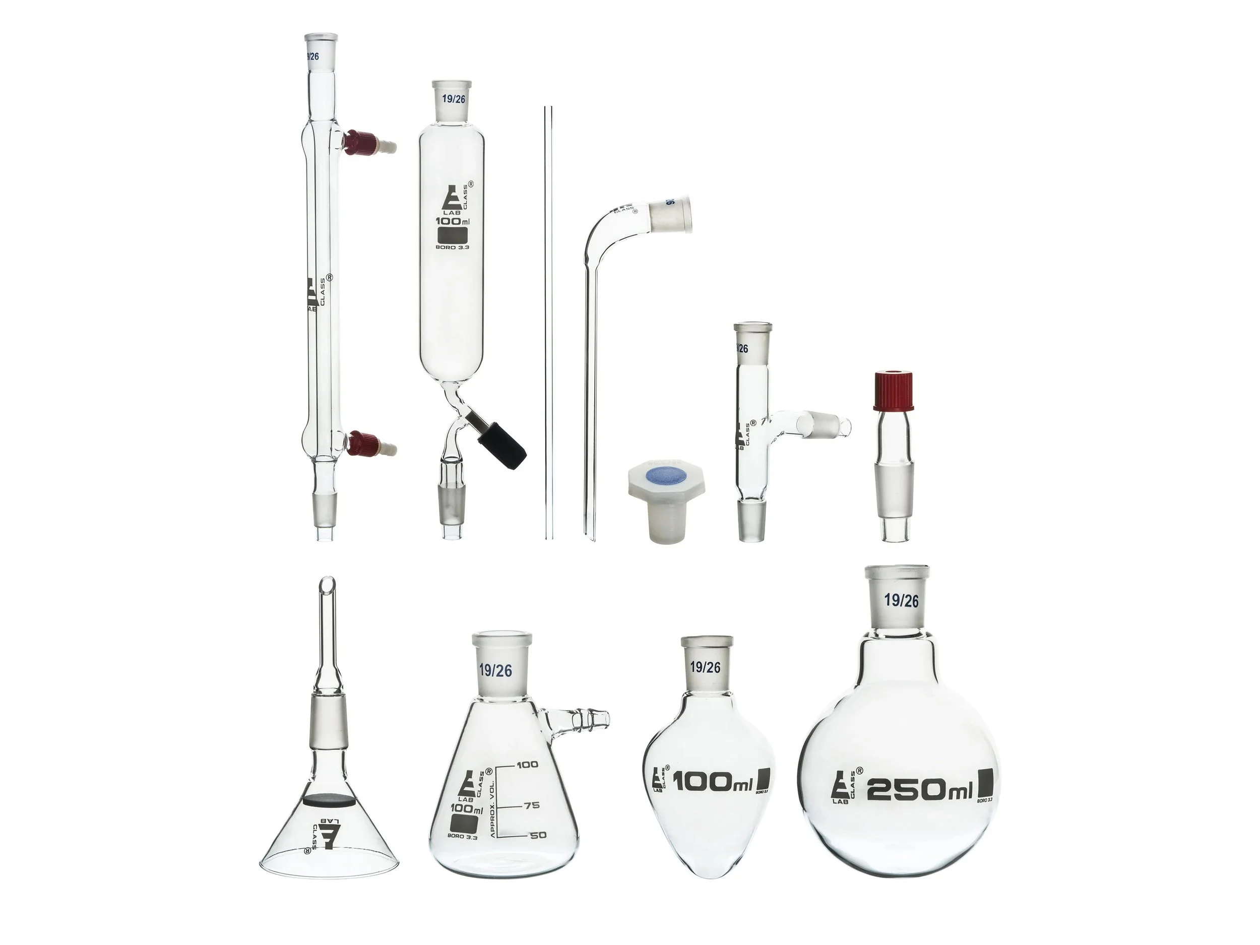 Distillation Set 46 BU - 11 Pieces - Borosilicate Glass [EUD3]