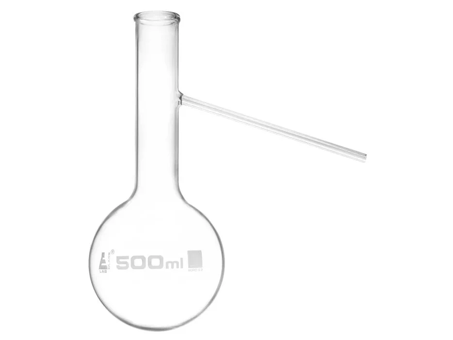 Distilling Flask - Round Bottom with Side Arm - 500ml [EUD3]