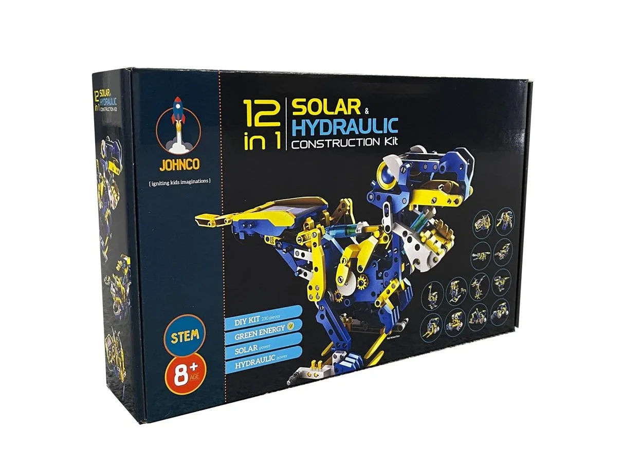 12-in-1 Solar and Hydraulic Construction Kit