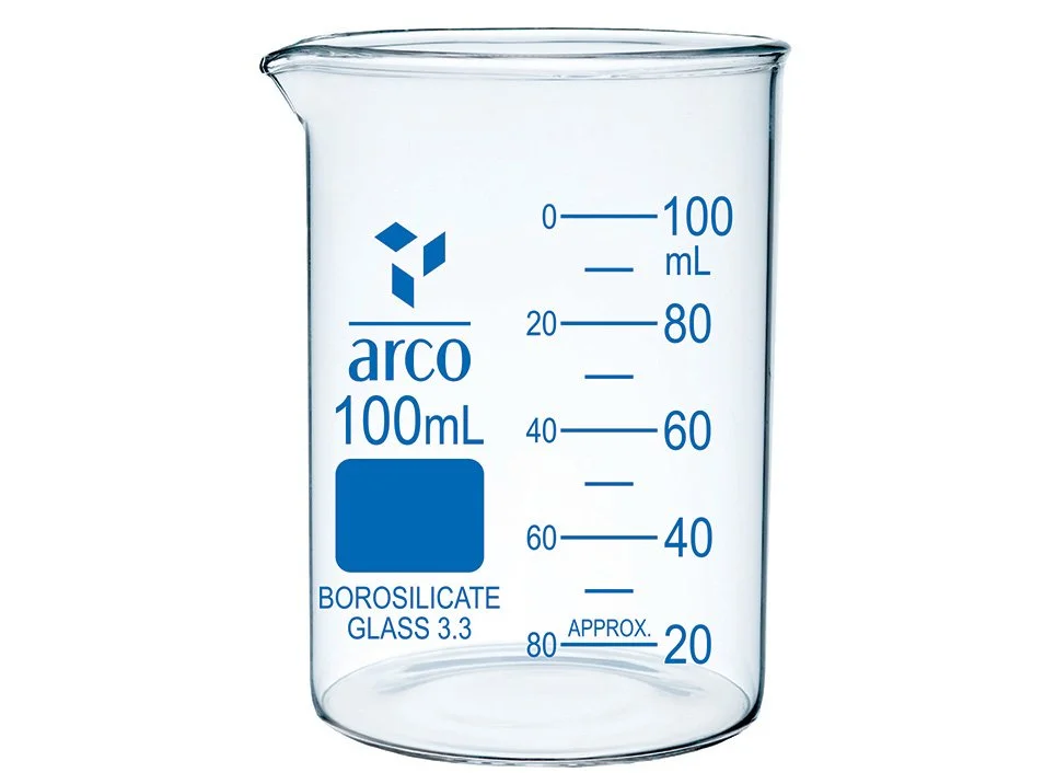 Beakers - Low Form - Borosilicate Glass - 100ml
