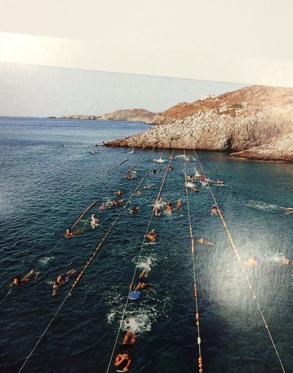  "Swimming Lanes Stretched Across the Sea for Children's Swimming Lessons" Kythera, Greece &nbsp; &nbsp;Kristina Williamson 