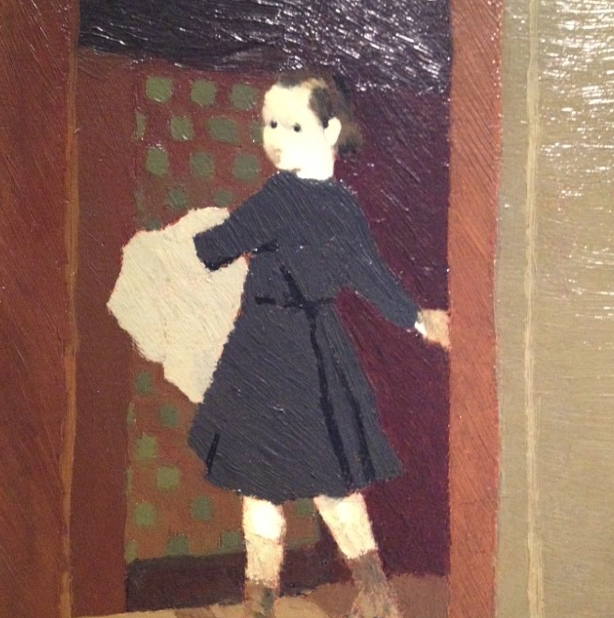 "The Child at the Door" Oil on Panel 1982 Edouard Vuillard
