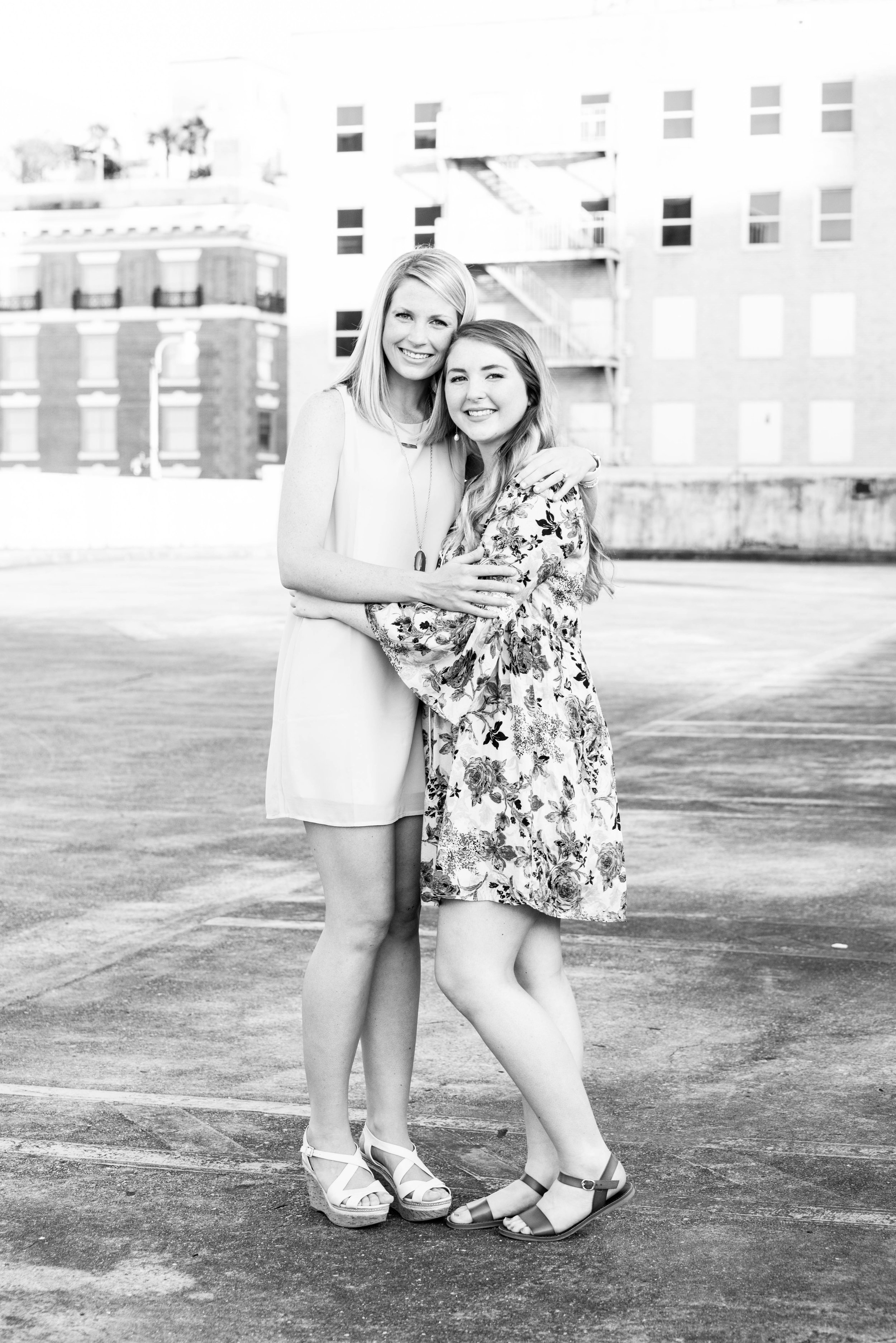 Catharine & Ansley Sisters Family Session Downtown Mobile