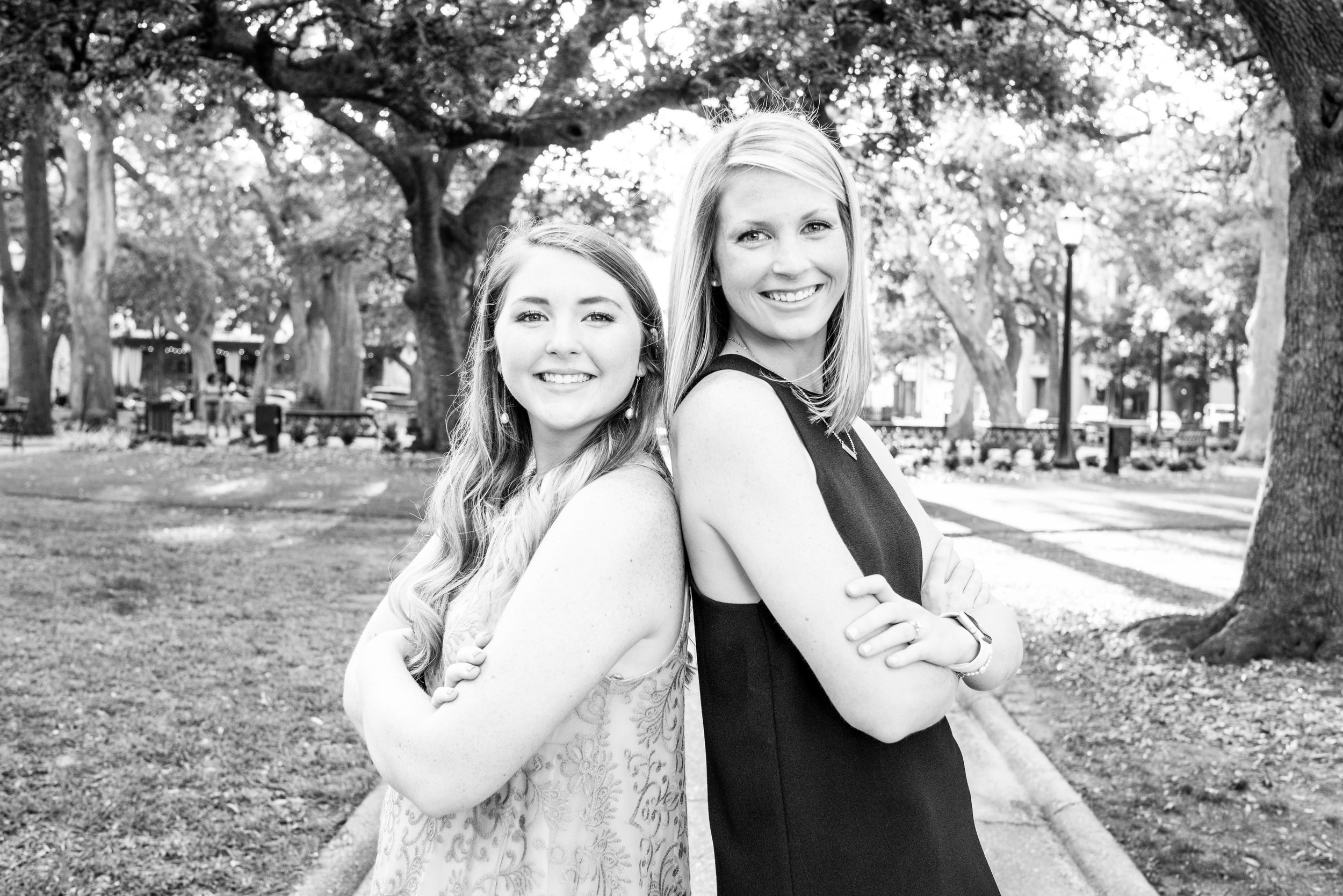 Catharine & Ansley Sisters Family Session Downtown Mobile