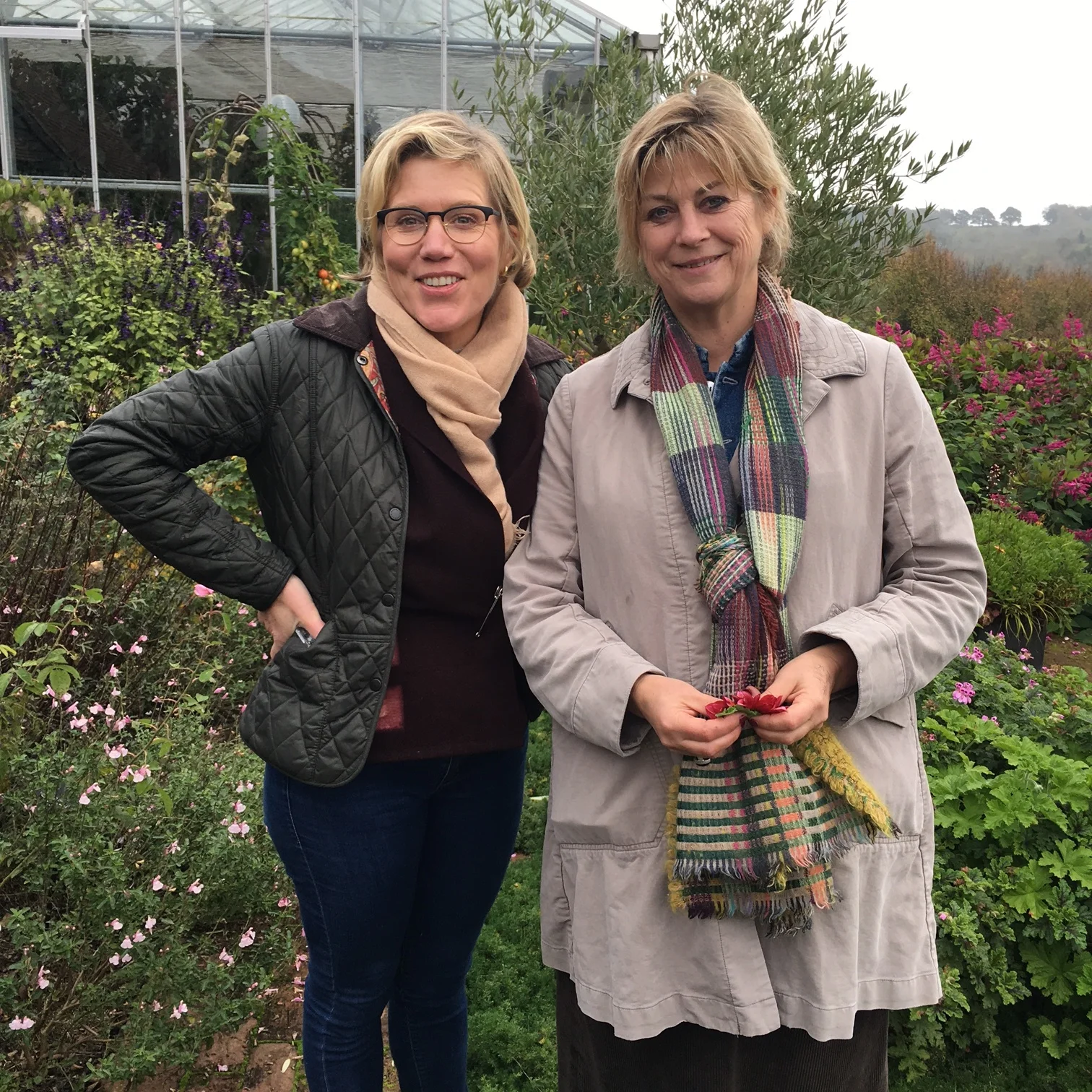 With Sarah Raven at Perch Hill in East Sussex