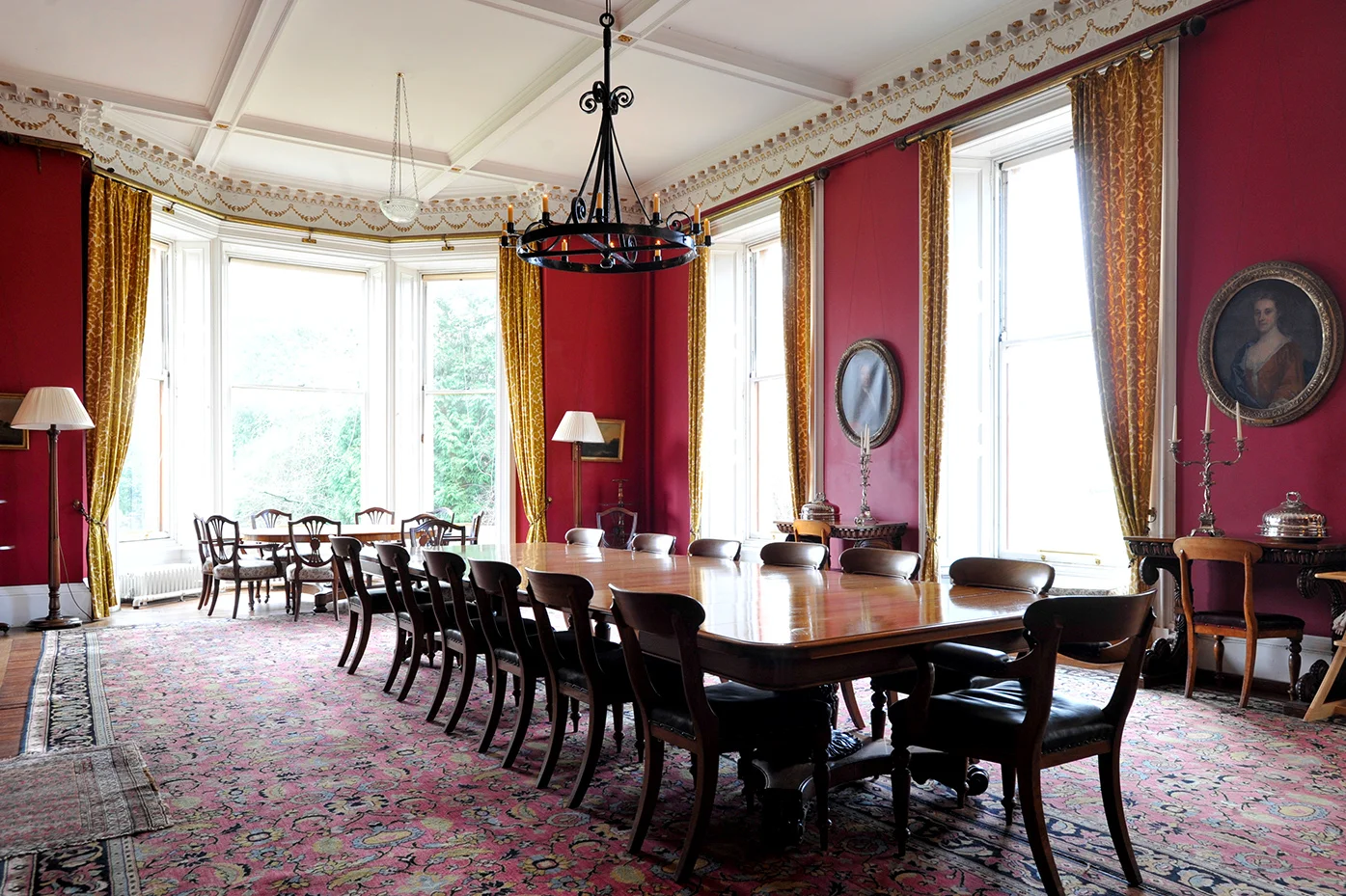 The dining room. Photo courtesy of Sir Peter Erskine
