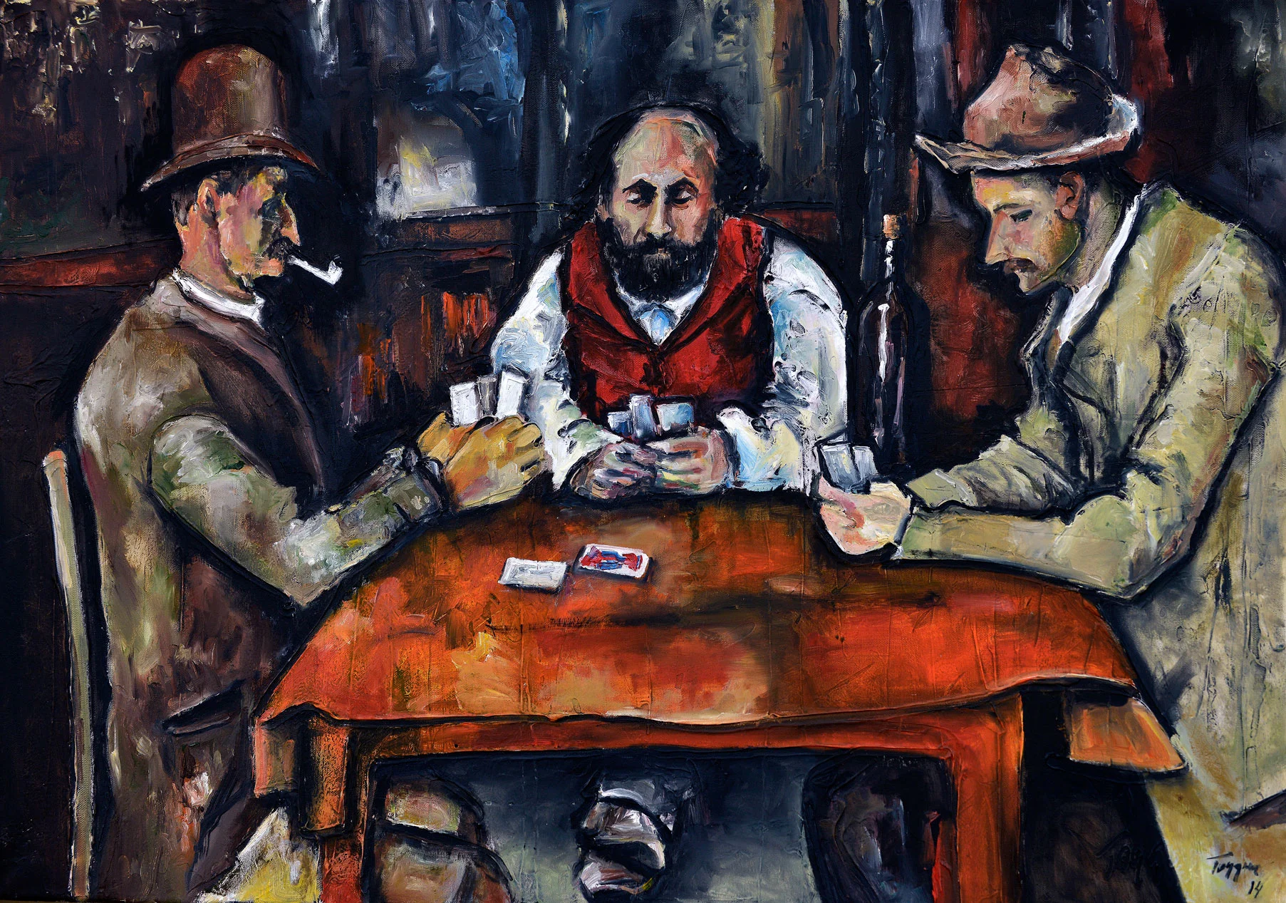 Cezanne playing cards / Cezanne İskambİl Oynuyor