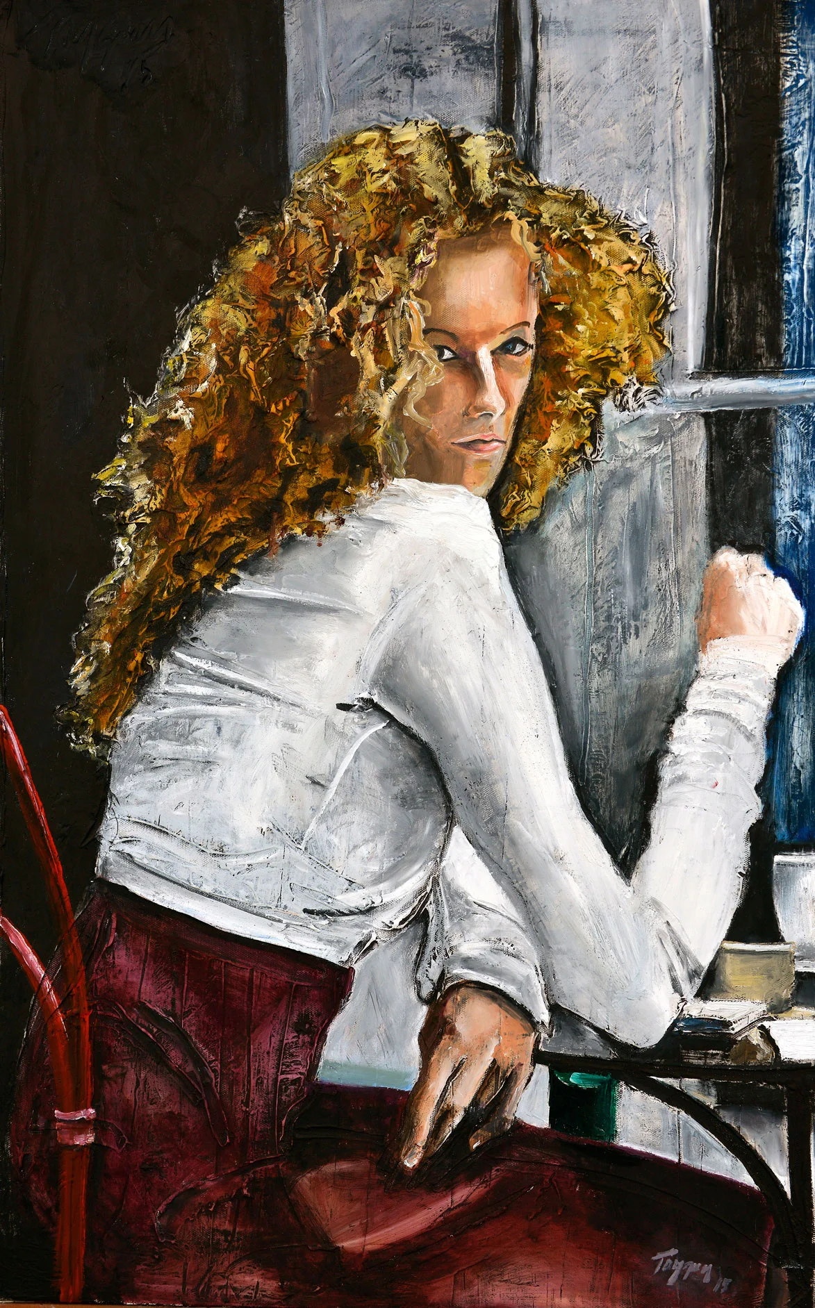 Woman with curly hair / Kıvırcık Saçlı Kadın