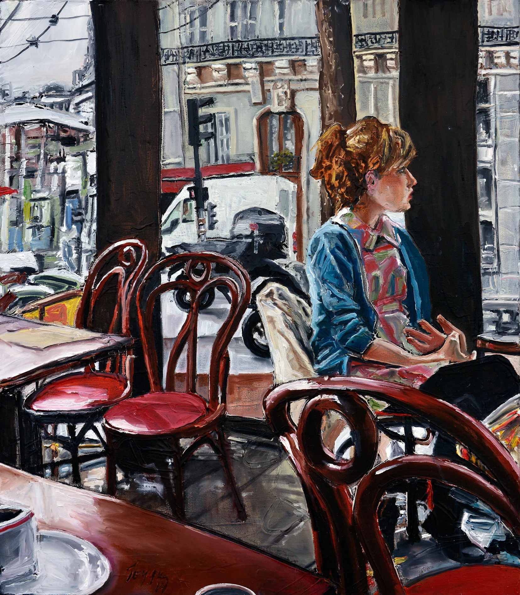 Woman with blue cardigan / Mavİ Hırkalı Kız
