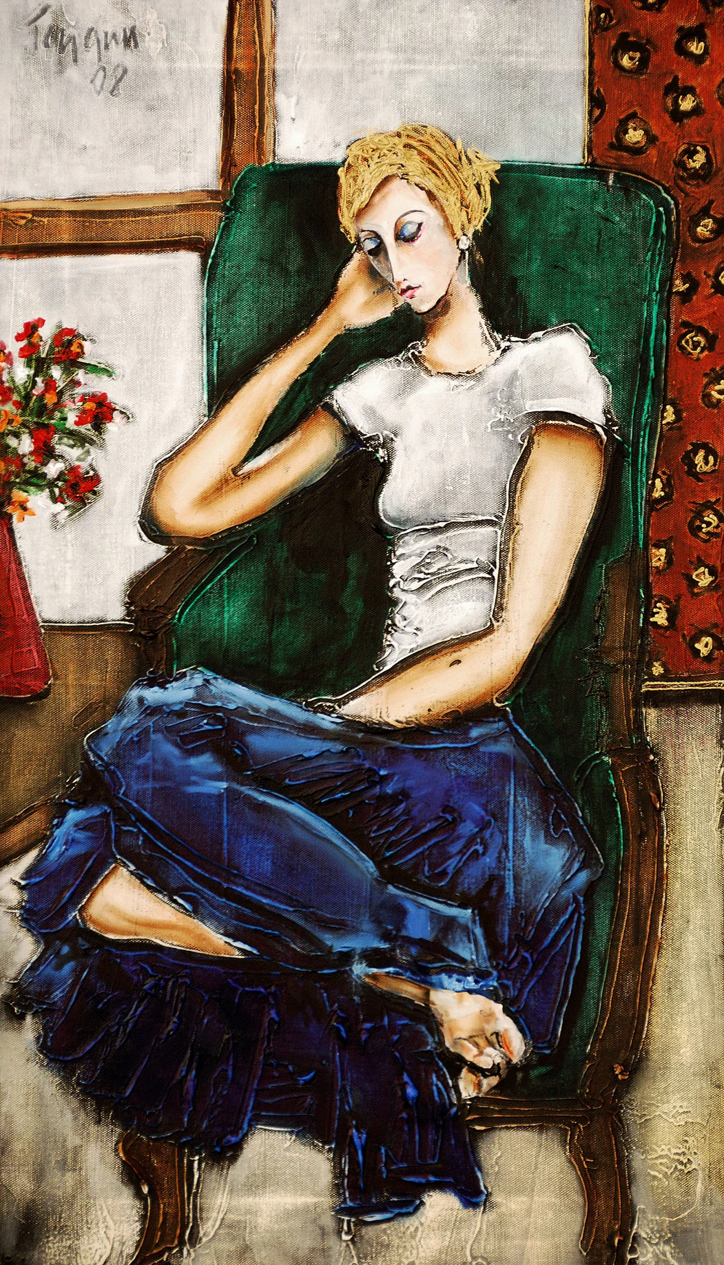 girl with the blue skirt / LACİVERT ETEKLİ KIZ