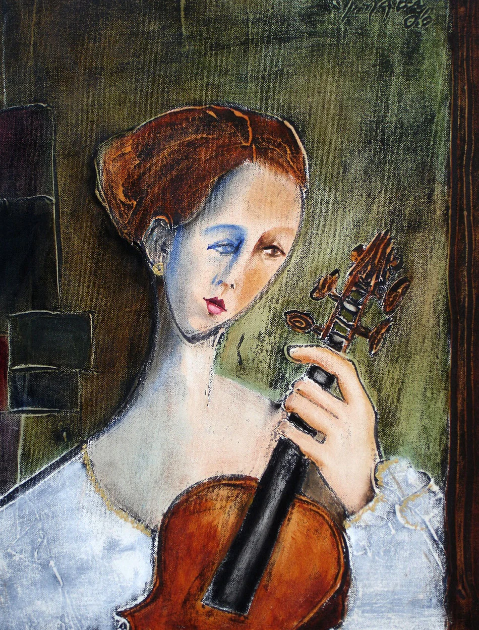 WOMAN WITH VIOLIN / KEMANLI KADIN