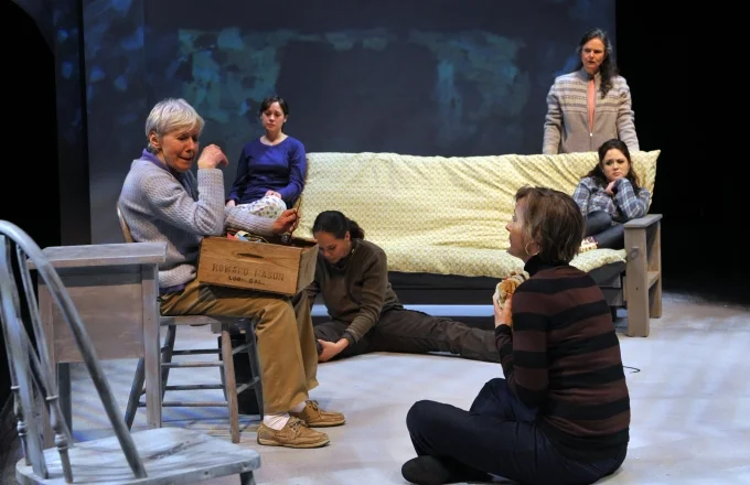 With Joy Carlin, Julia Brothers, Adrienne Walters, Anne Darragh, Lauren Spencer. Photo David Allen