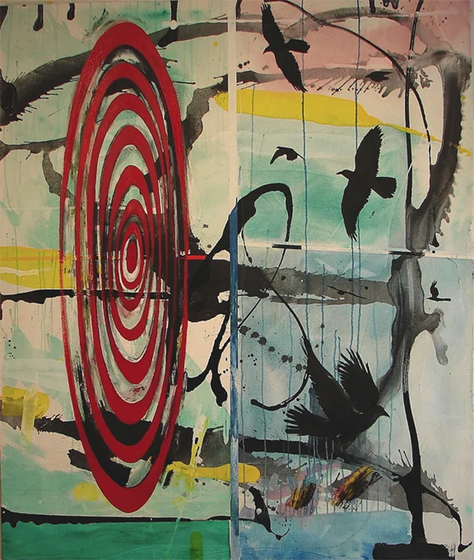 Crows 71.5" x 60"