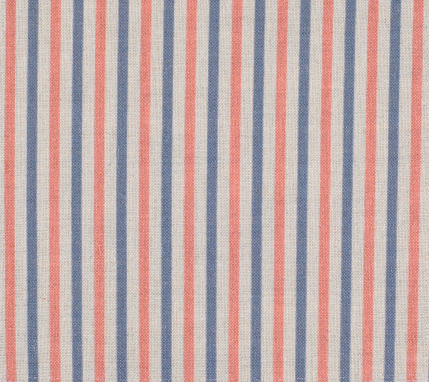 Small Stripe in coral wedgwood blue