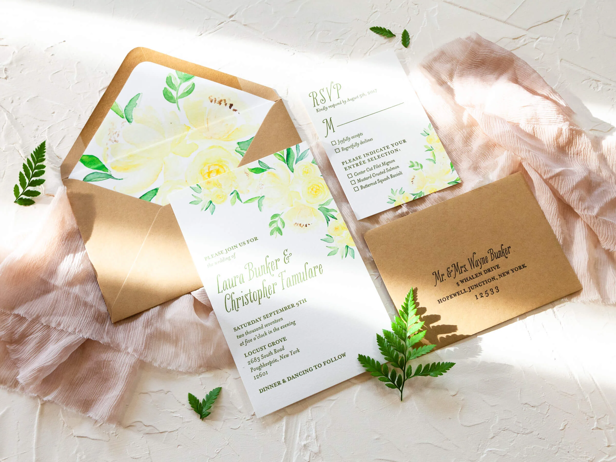 custom letterpress invitations