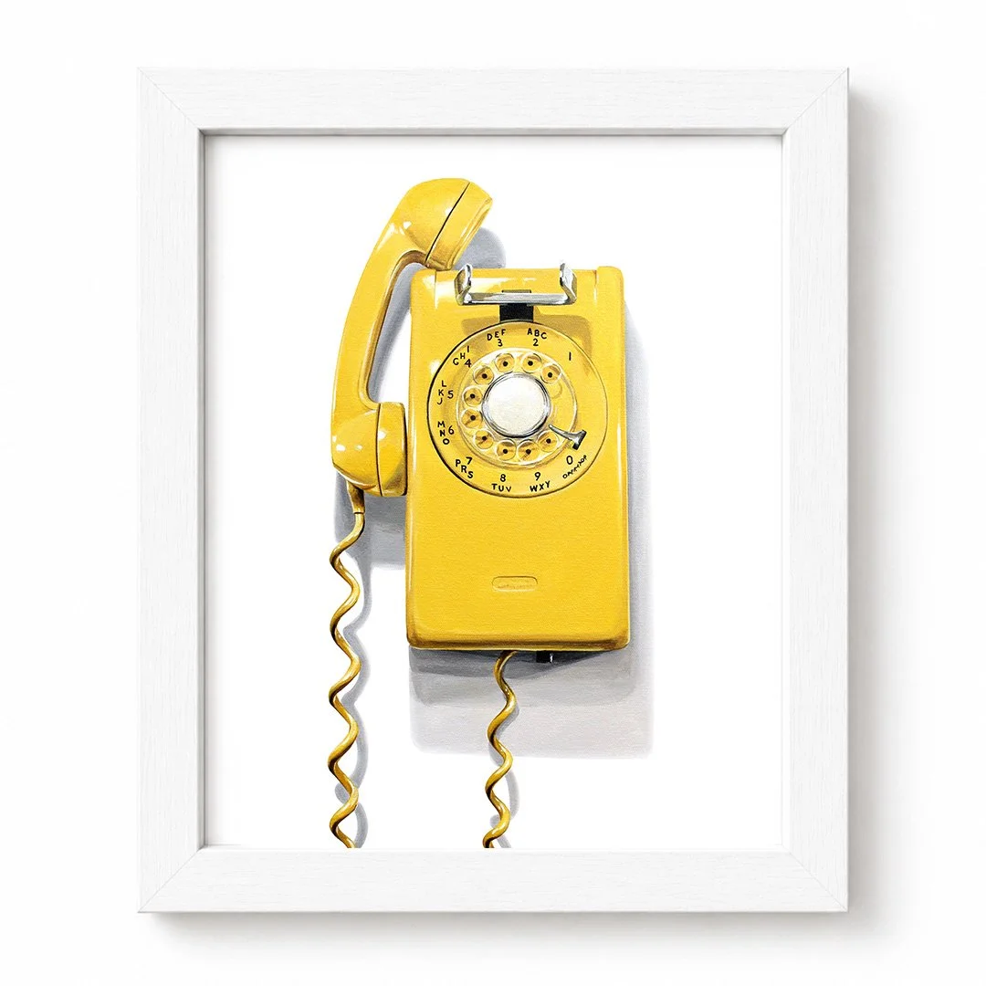 Yellow Wall Phone Framed.jpg
