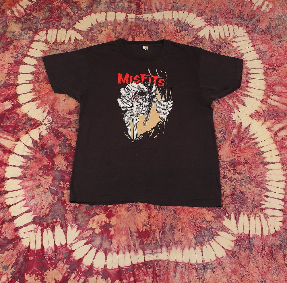 The Misfits Vintage T-Shirt // 1980's ThreadBare Pushead 