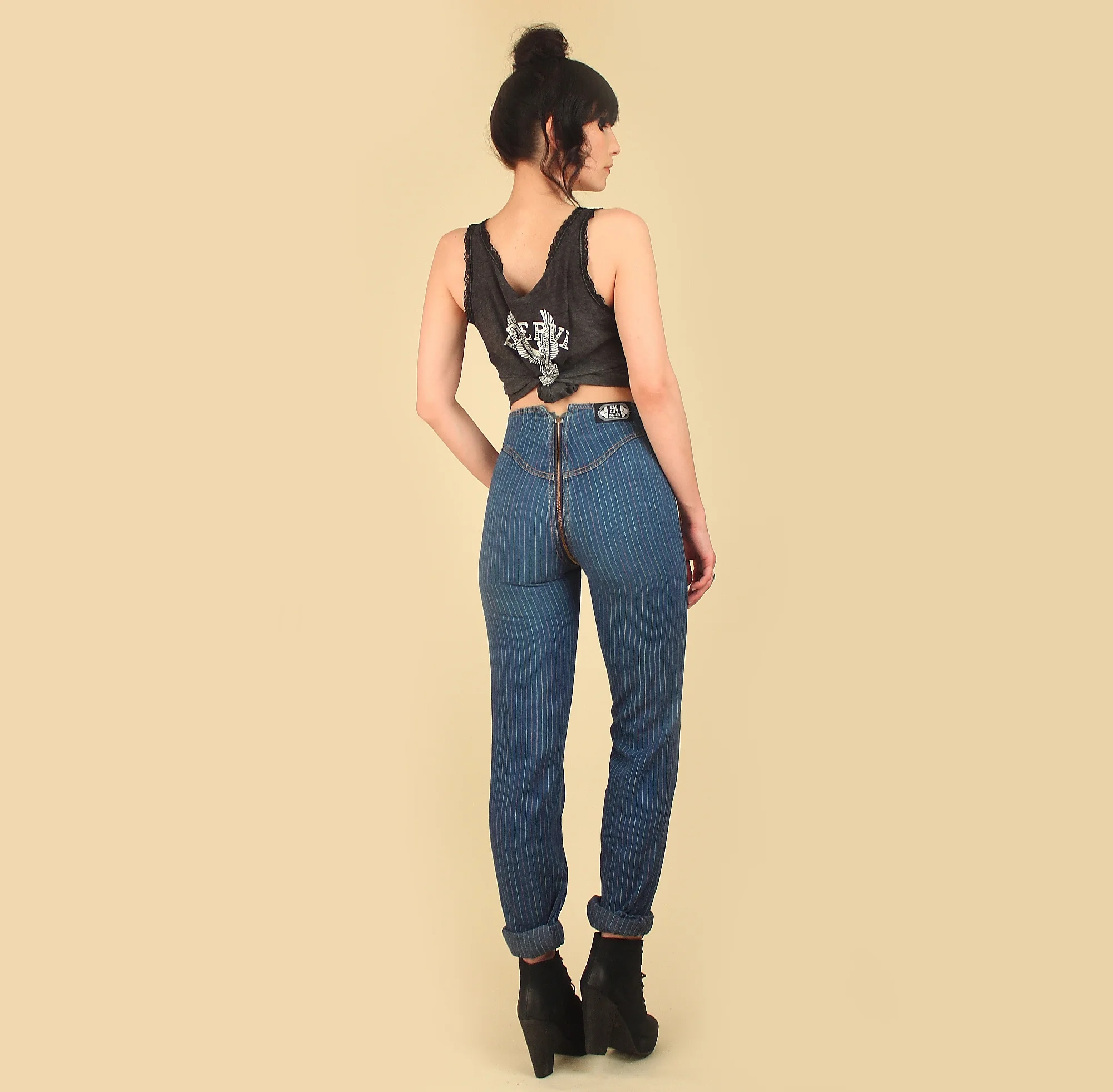 all around zipper jeans
