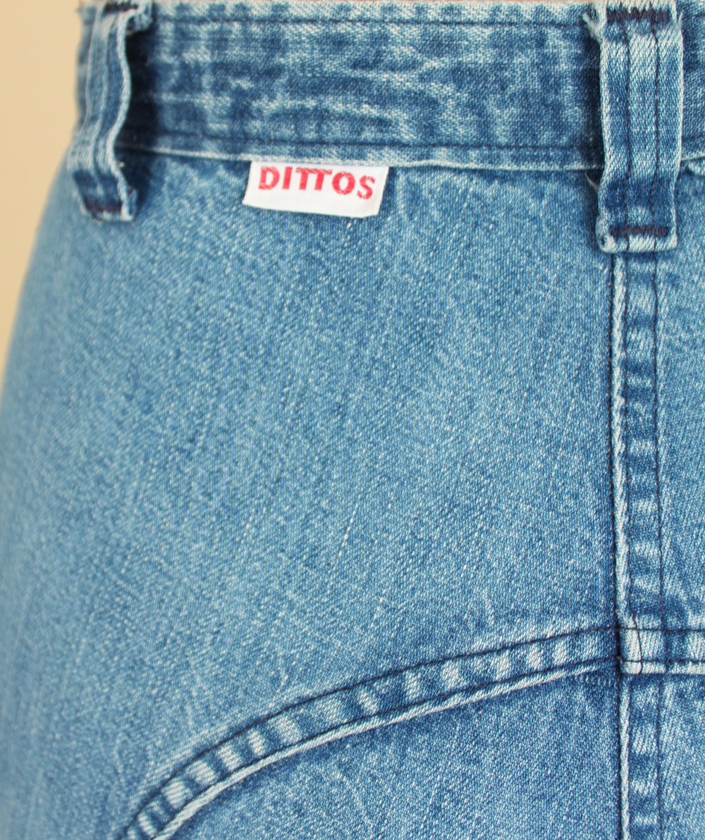 Vintage 70's DITTOS Jeans // High Waisted Waist Faded Distressed Denim —  Hellhound Vintage