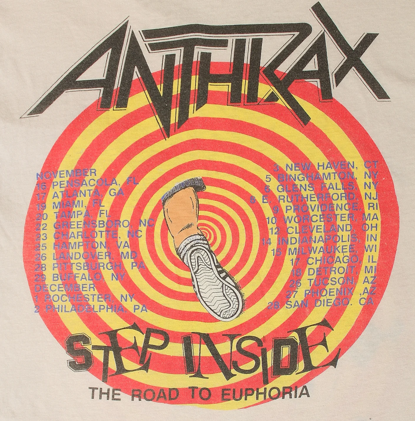 ViNtAgE 80's ANTHRAX T-Shirt // Road to Euphoria // Hellhound