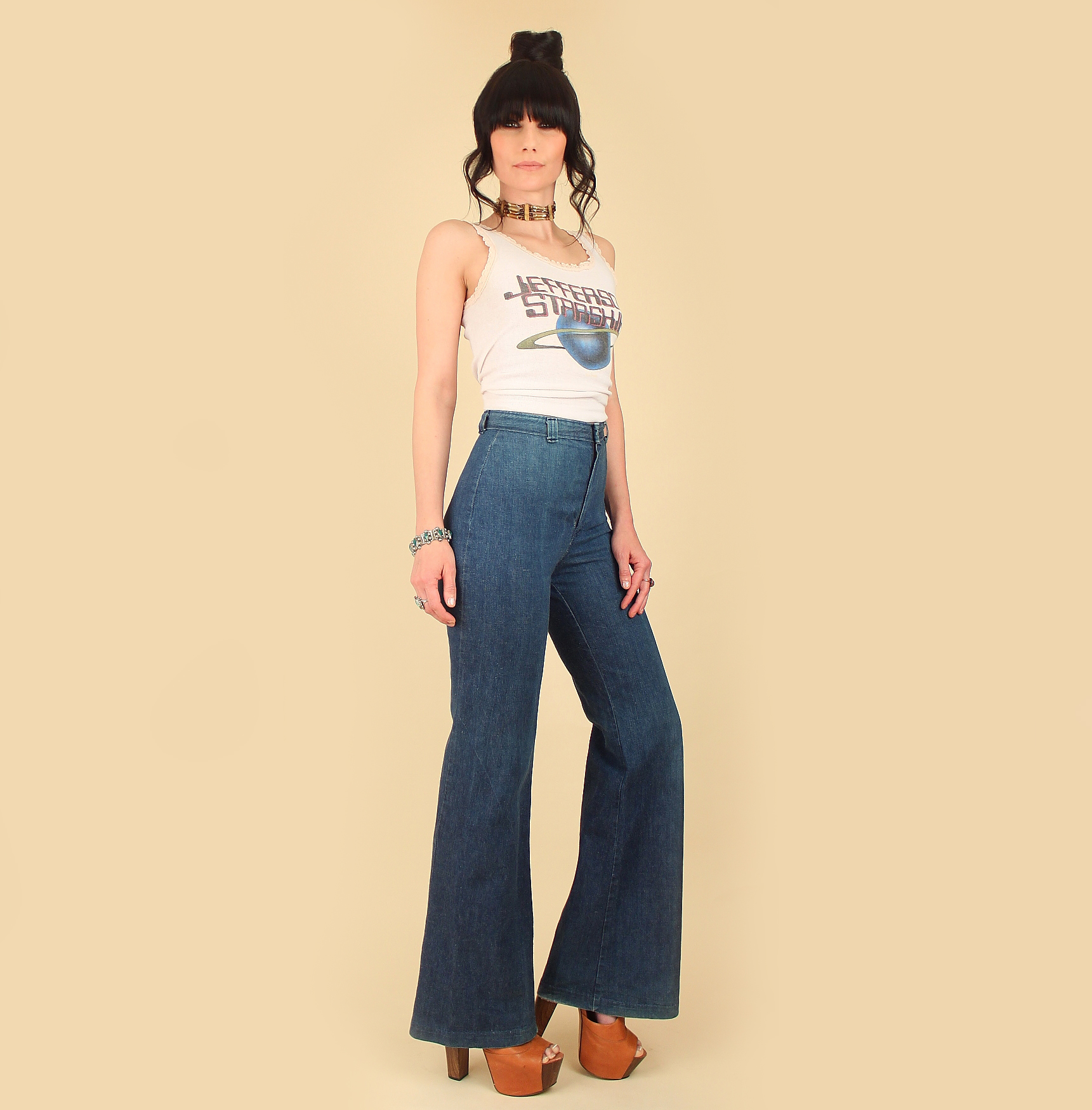 RARE ViNtAgE DITTOS Jeans // Saddleback // High Waisted Bell Bottoms ...