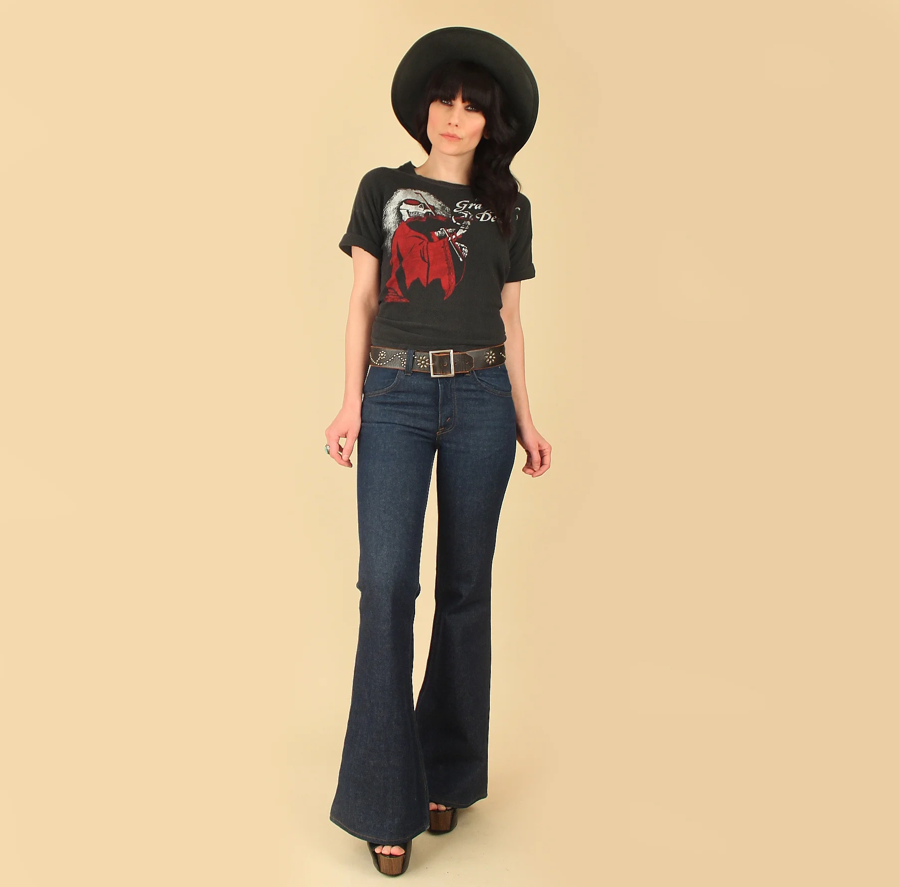 authentic true vintage the grateful dead blues for allah tee promo tour t shirt t-shirt tshirt t shirts tshirts t-shirts tee band tour concert 70s 1970s hellhound vintage hellhoundvintage