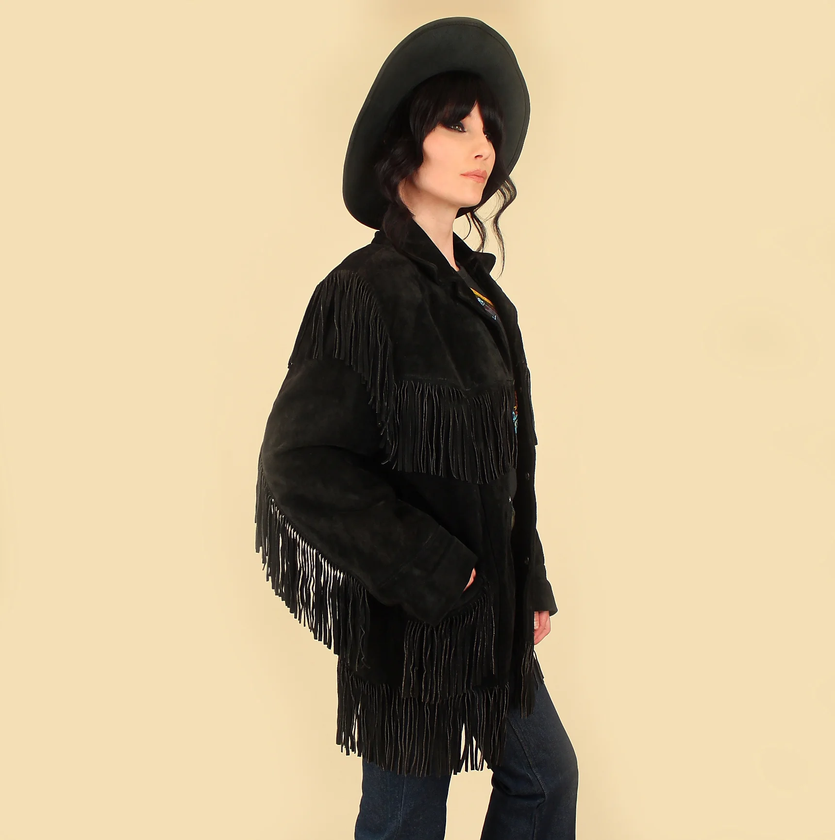 70s fringe jacket