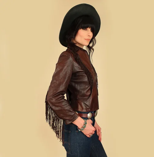 1960s Vintage North Beach Leather Fringe Jacket // Early Example 