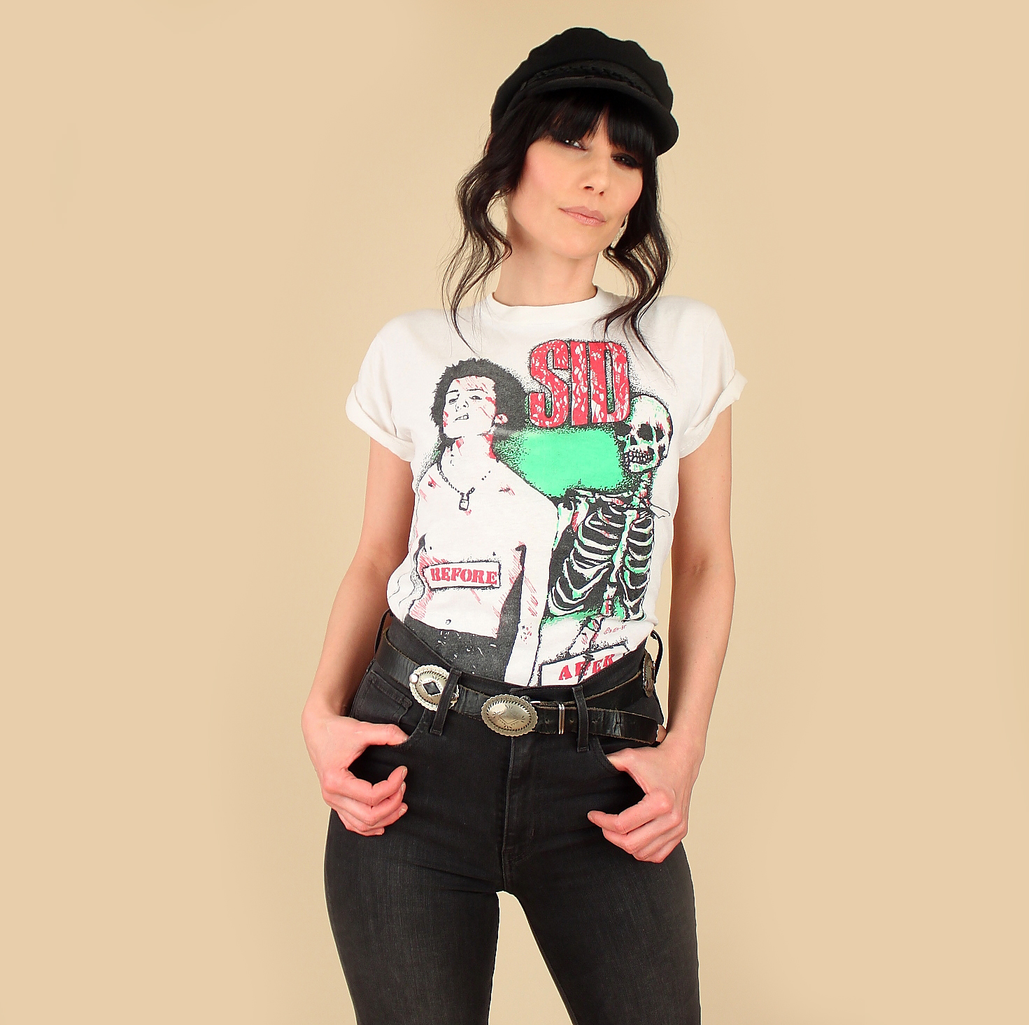 ViNtAgE 80's SID VICIOUS Sex Pistols T-Shirt // RARE 1985 Punk 