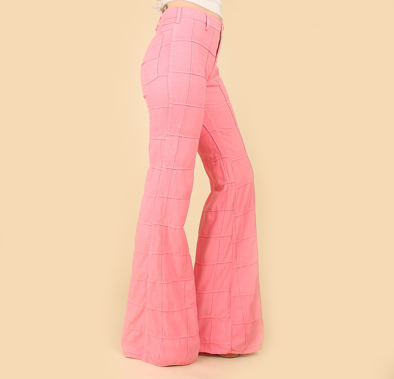 pink bell bottoms