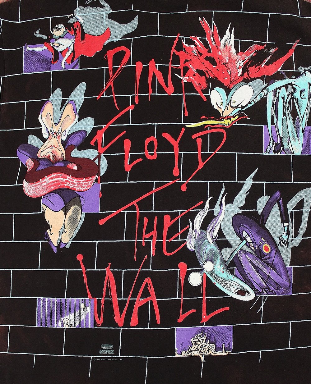 Vintage PINK FLOYD T Shirt // THE WALL // Allover Print Single