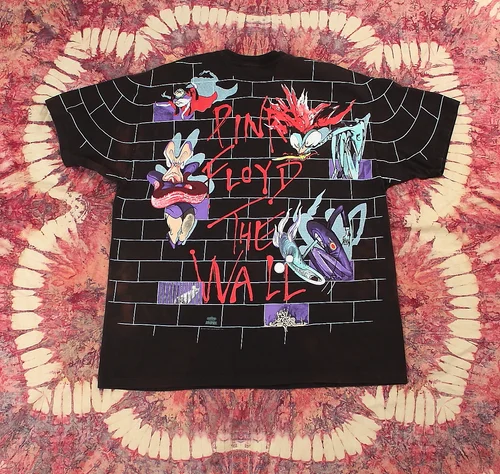Vintage PINK FLOYD T Shirt // THE WALL // Allover Print Single