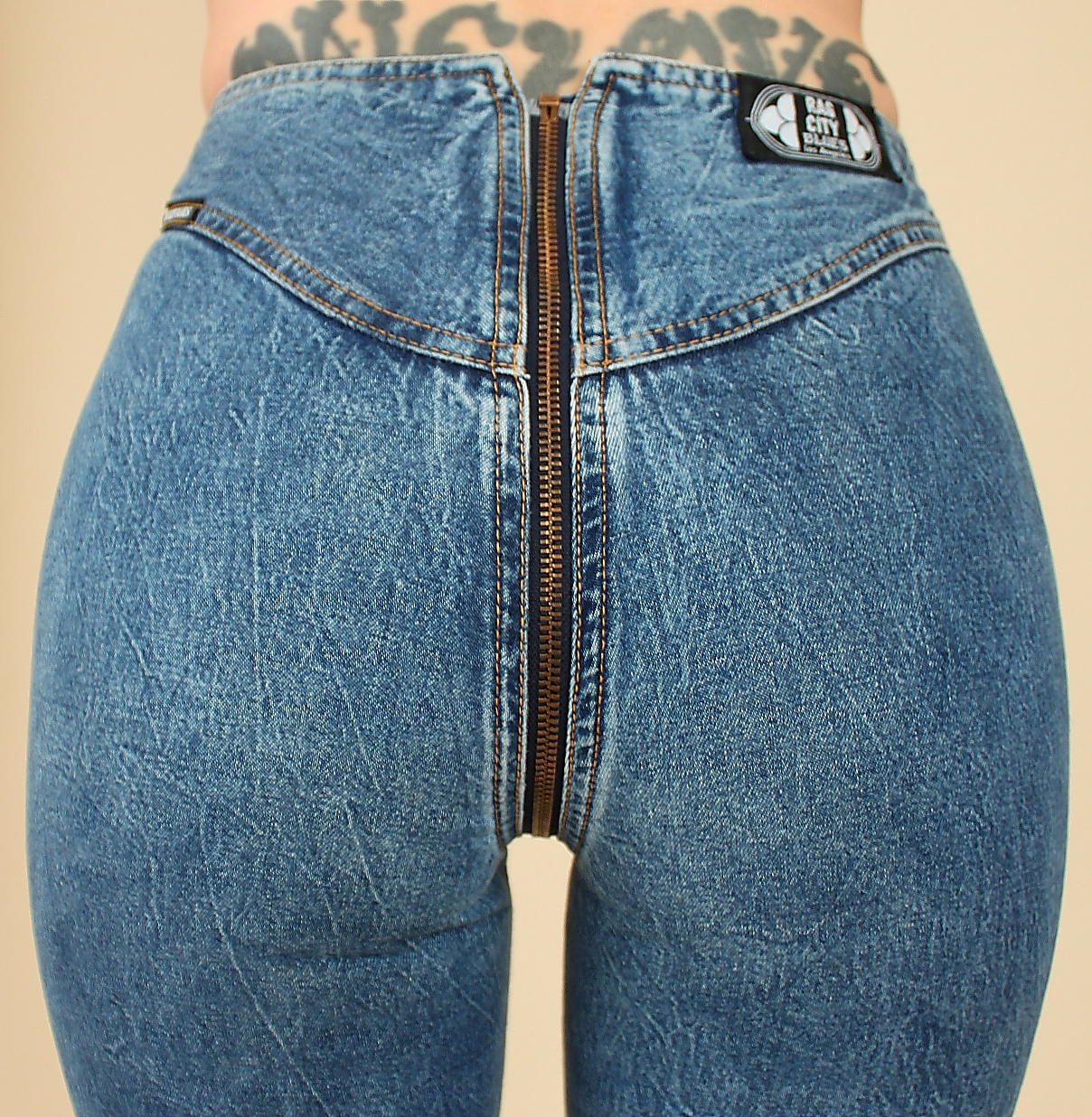 ViNtAgE 1980's Zip Around Jeans // RARE Original Denim Zipper Jeans ...