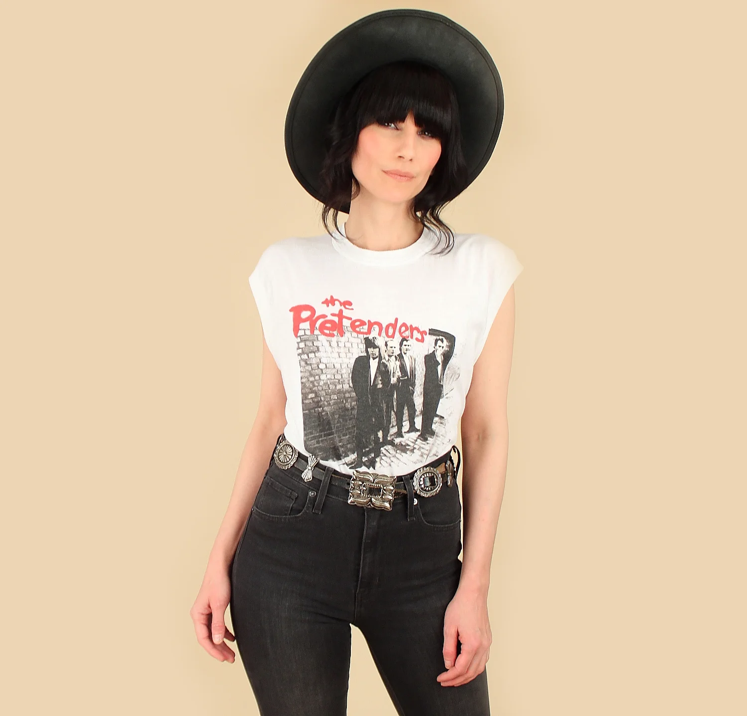 the pretenders punk rock chrissie hynde new wave Authentic Vintage T-shirts True Vintage T Shirts Tshirts Tshirt T-shirt t shirt hellhound vintage hellhoundvintage rock concert band womens rare