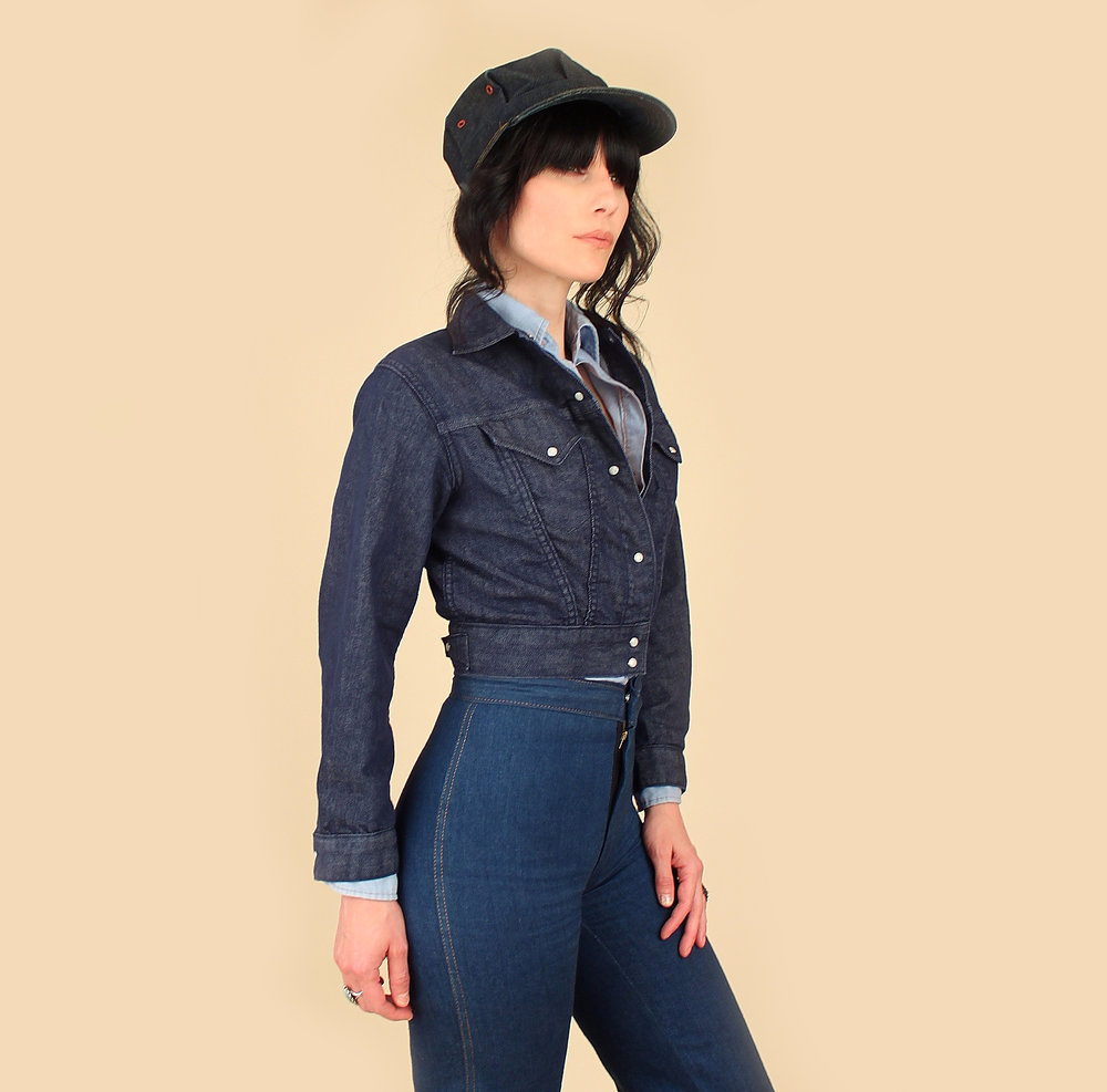 RARE Vintage Levi's Late 1960s Womens Cropped Denim Jacket // Levis  Authentic Western Wear — Hellhound Vintage