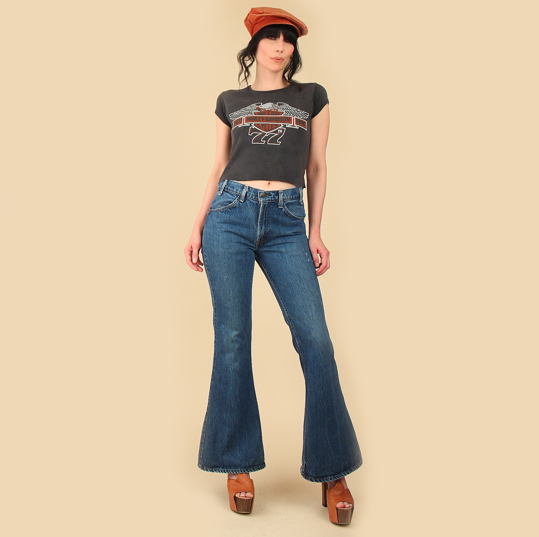 Vintage 1970's 684 Levi's Bell Bottom Jeans // Incredible Vintage Fade ...