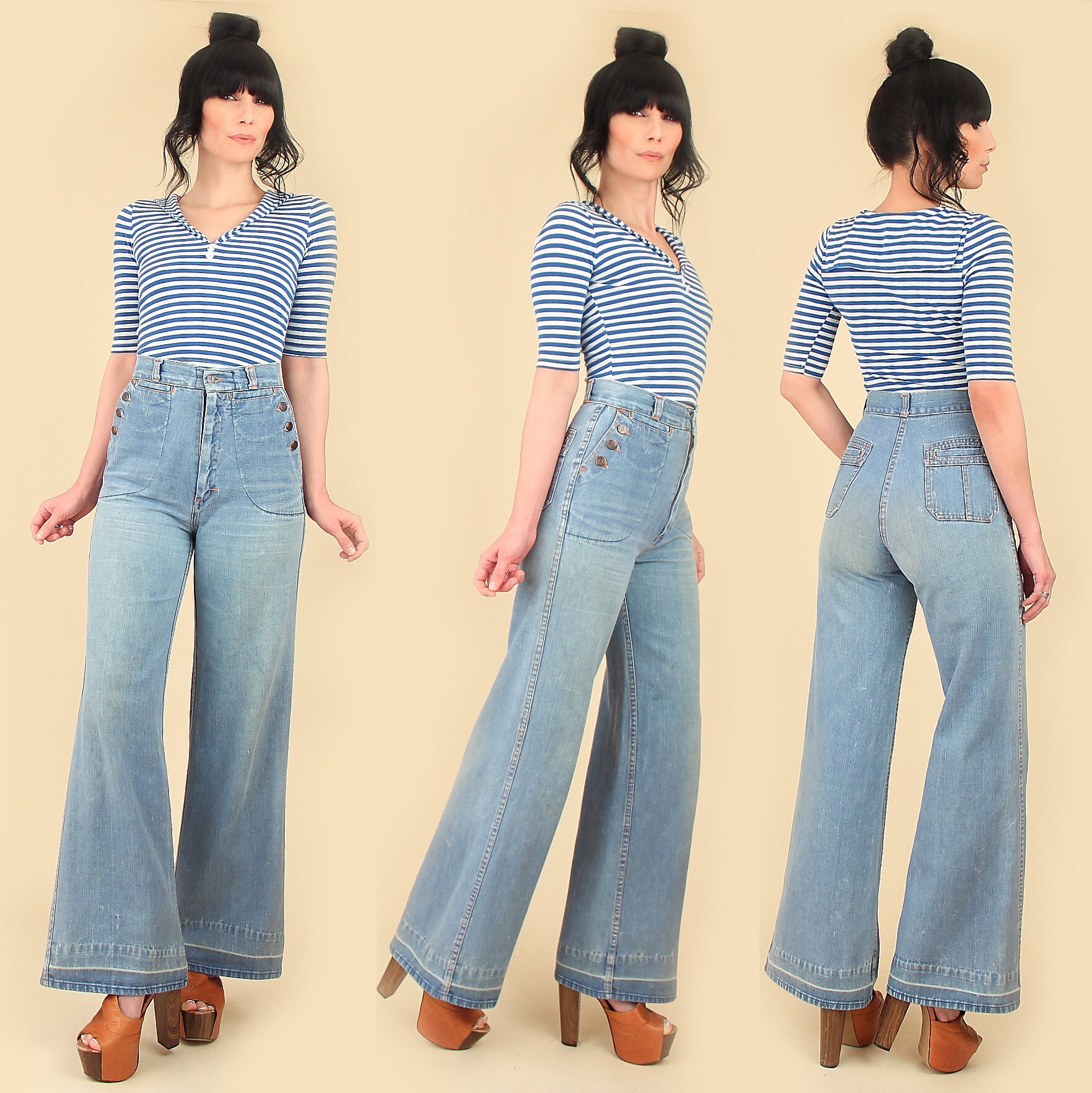 70s jeans high waisted