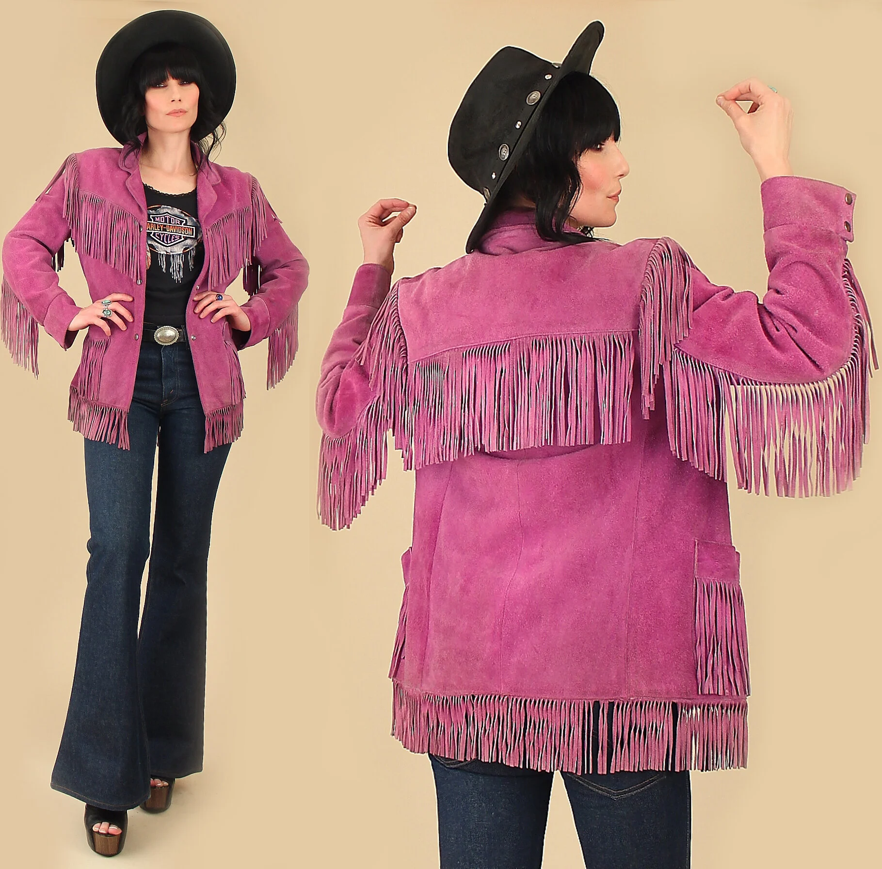 colorful fringe jacket