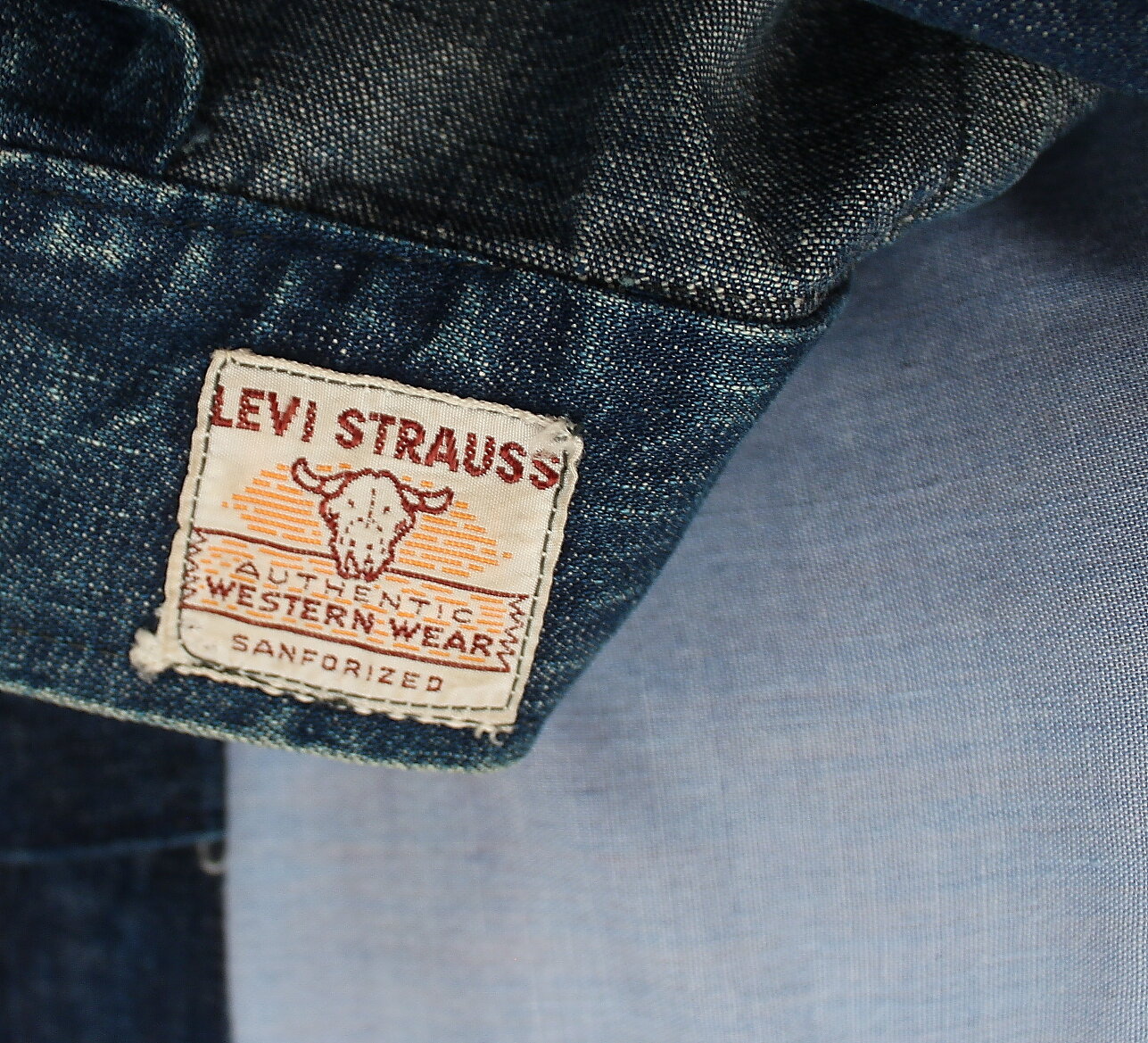 Levi's Short Horn Ranch Jacket // 1940's Sanforized Dark Denim + Pearl  Snaps — Hellhound Vintage