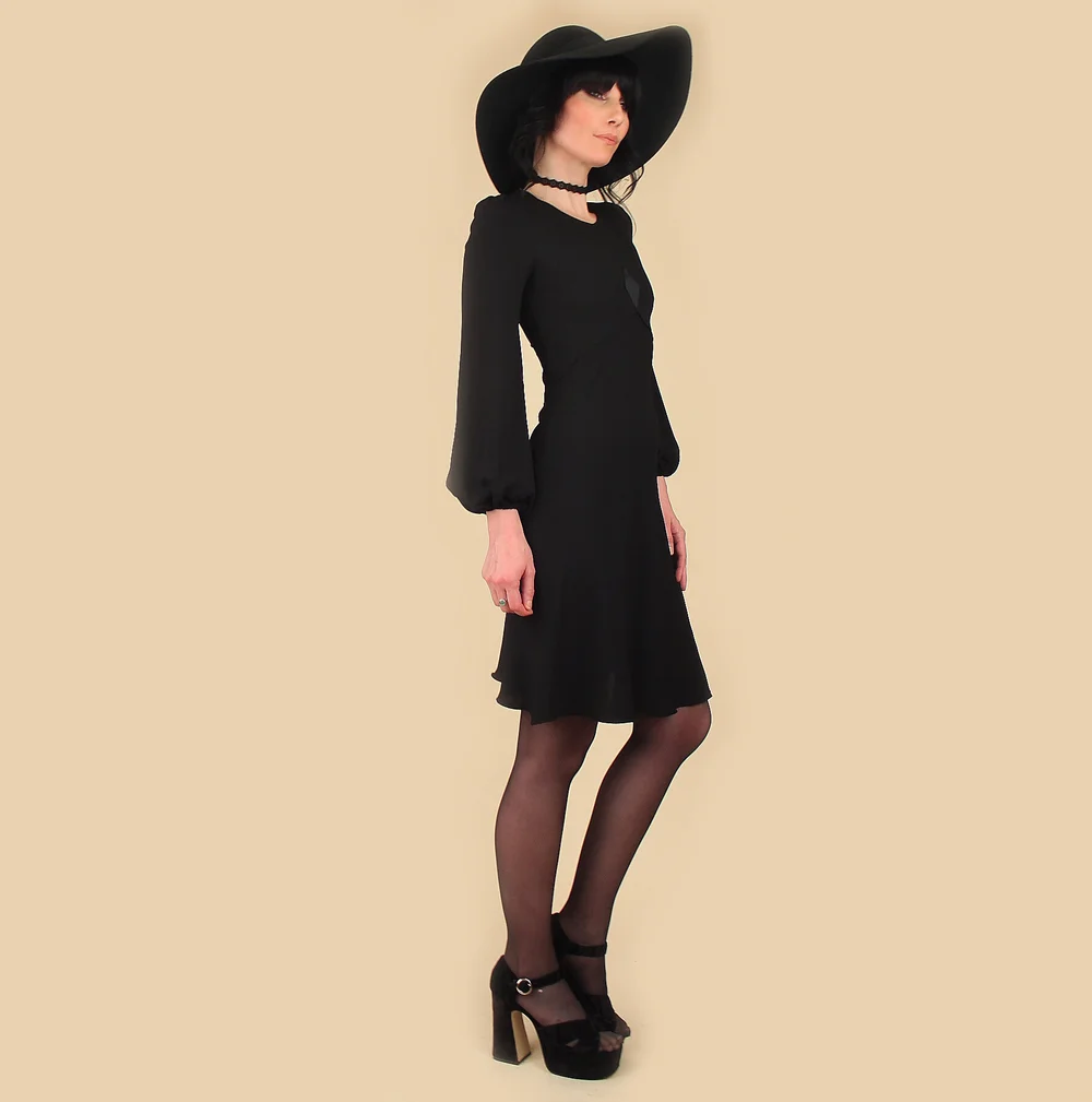 knee length dresses for ladies Vintage 1970s Peach Silk Devore Mini Dress – ALEXANDRA-KING