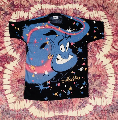 Vintage 90's Aladdin T Shirt // Record Safari Collab // Stanley