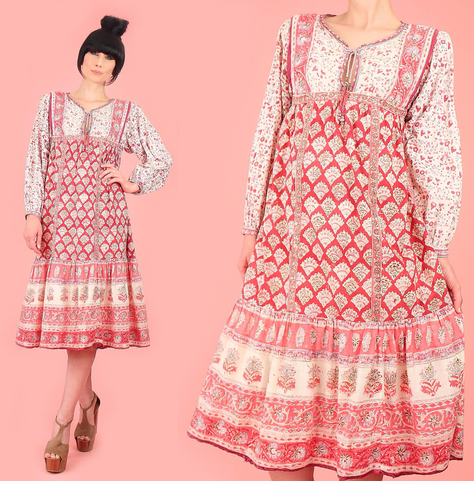 vintage indian cotton dress