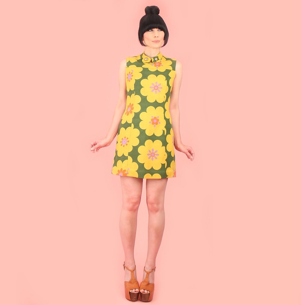 Flower Power 60s Halter Dress Vintage 1960's Flower Power Cotton Mini Dress Hellhound Vintage Flower Power 60s Halter Dress Vintage 1960's Flower Power Cotton Mini Dress Hellhound Vintage