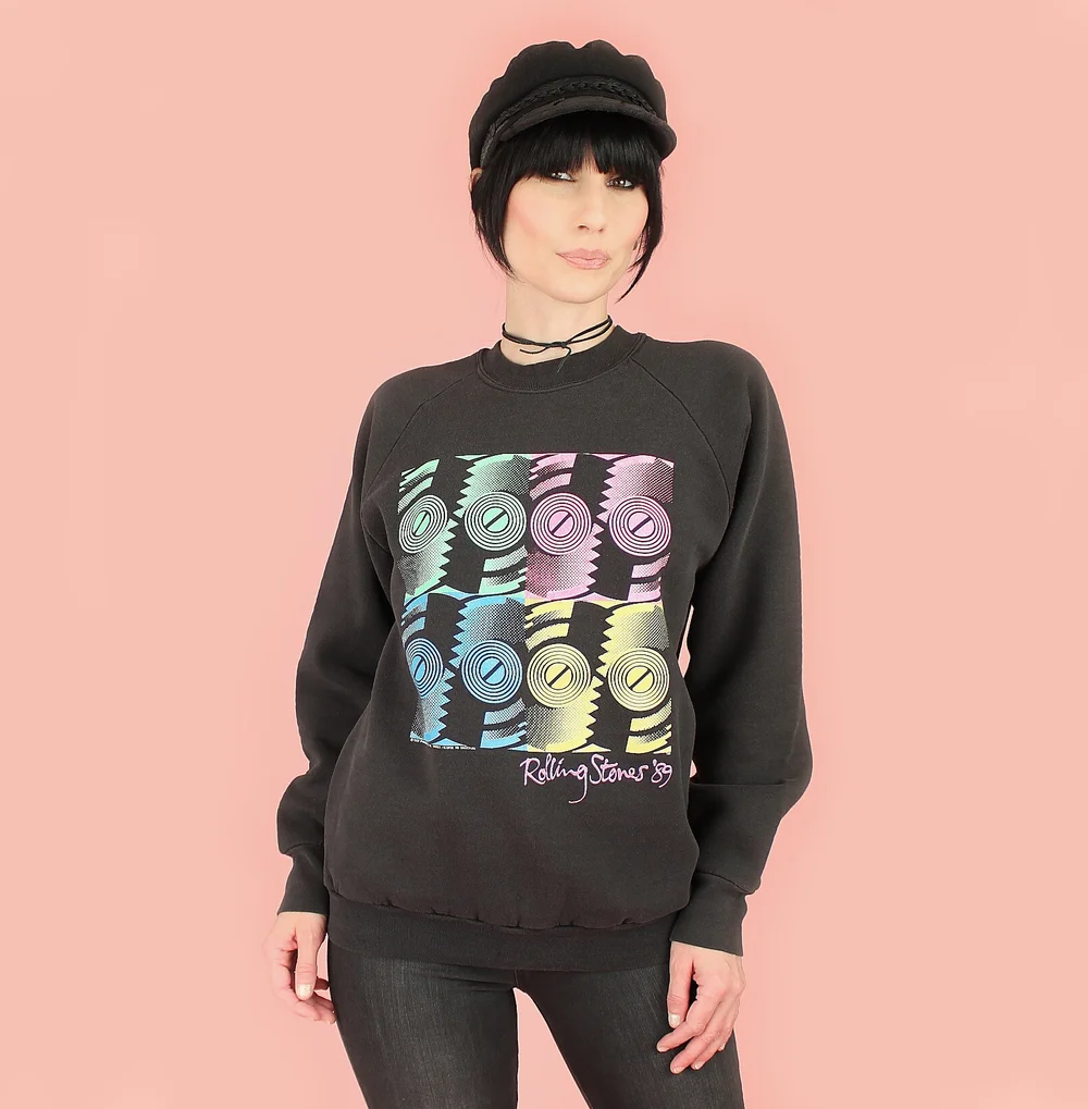 Vintage The Rolling Stones Steel Wheels Tour Sweatshirt — Hellhound Vintage