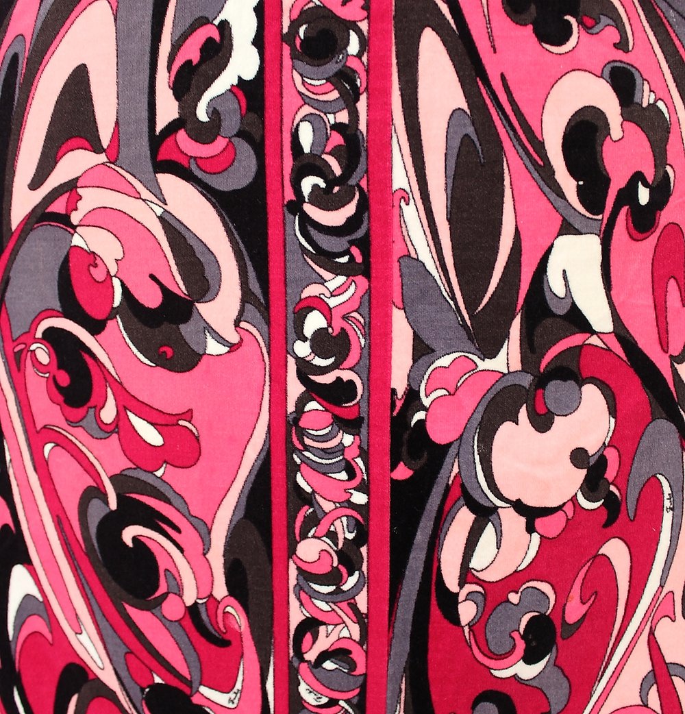 Vintage 1960's Emilio Pucci Psychedelic Velvet Maxi Skirt Vintage 1960's Emilio Pucci Psychedelic Velvet Maxi Skirt