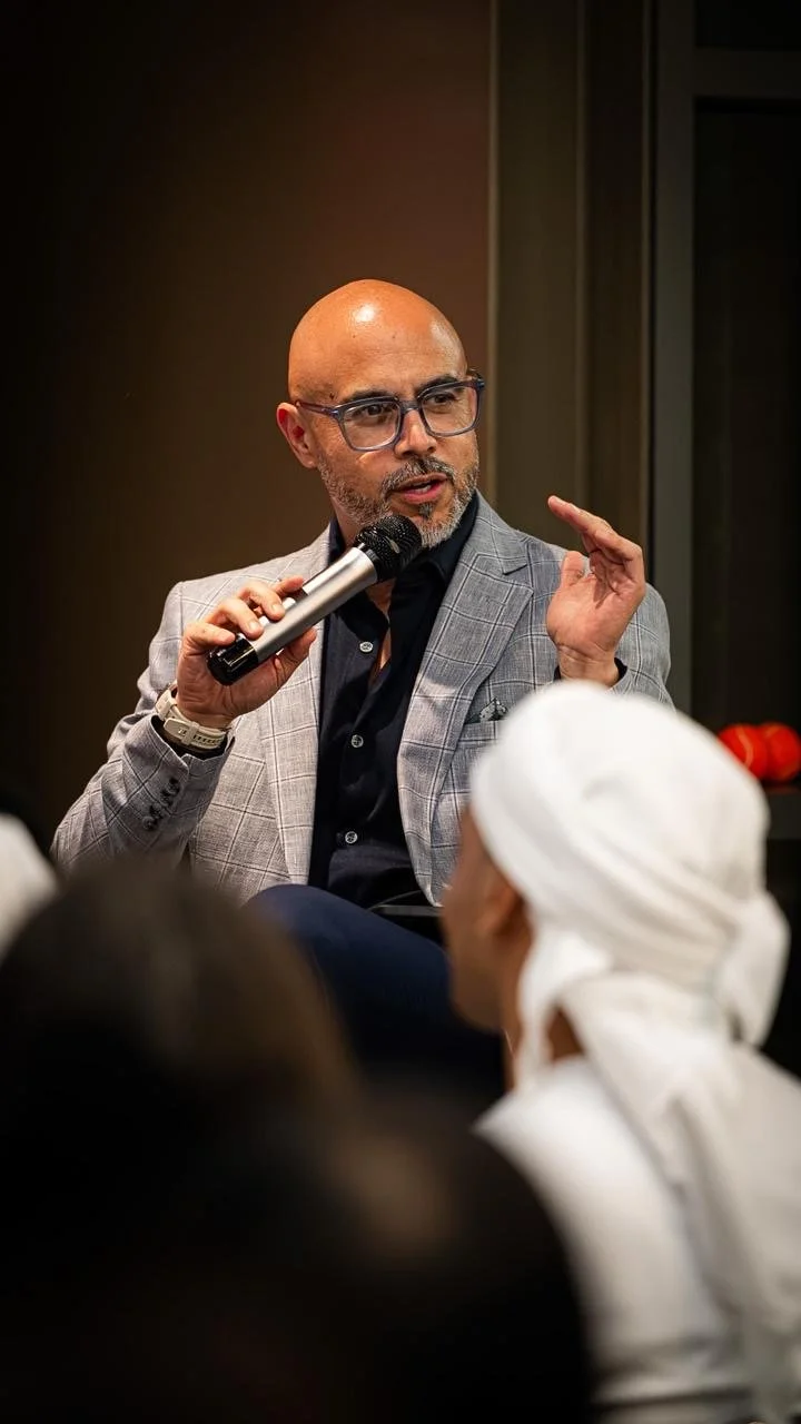 Hernando Planells sharing his perspective during a speaking event