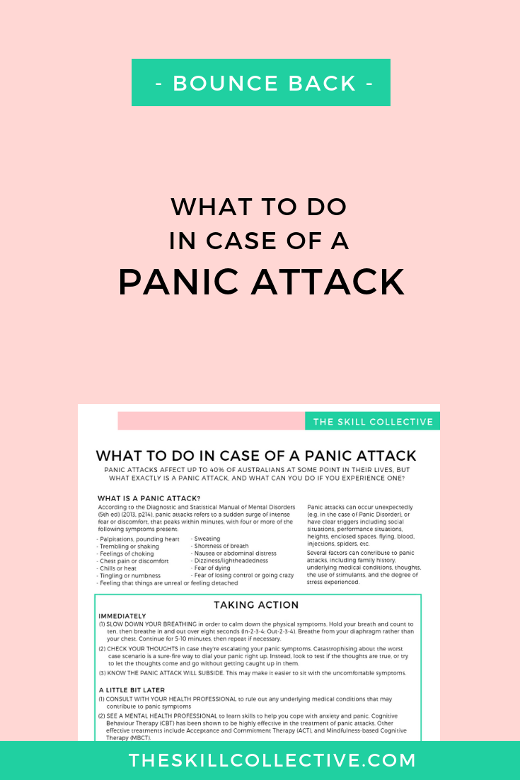 panic attack treatment