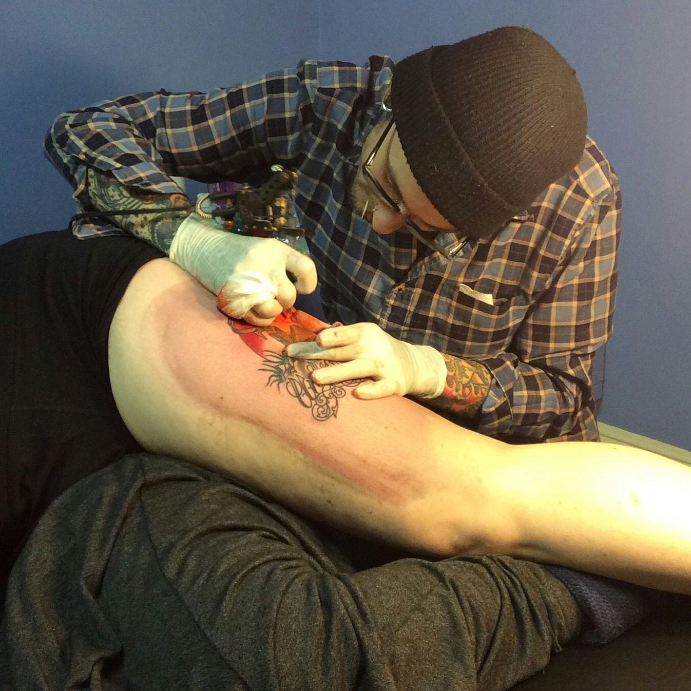 Cammeron Donnelly (Cammeron Damnit) at Earth Alchemy Tattoo
